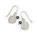 Sterling Silver Earrings with Cupid Charm and title=