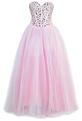 V-neck Strapless Silk/Tulle  Lace-Up  Ball Gown Evening Dress/Prom Dress/Wedding Dress 