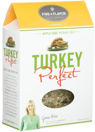 FIRE & FLAVOR Turkey Perfect, Apple Sage Brining Mix, 18-Ounce Box (Pack of 3) by FIRE & FLAVOR