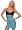 Teal Pastel/Black Sequins