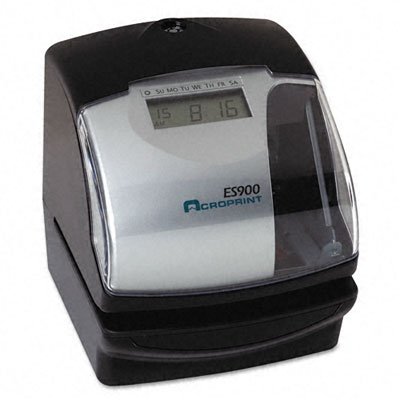 Acroprint ES900 Electronic Payroll Recorder/Time Stamp/Numbering Machine
