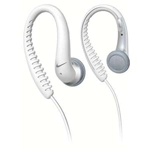 Philips SHJ026 27 Sport Flow Earhook Headphones (White) by 