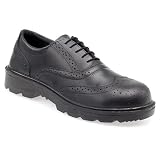 Capps LH406 Black Leather Brogue Non Metallic Safety Shoe With 200 Joule Composite Toe Caps