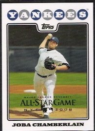 2008 Topps All Star Giveaway Joba Chamberlain Card New York Yankees