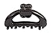 Caravan French Open Hair Claw with Butterfly, Black, Small.65 Ounce