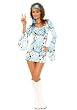 Peace Love And Rock N Roll Retro Print Costume