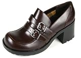 Skechers Womens Rumblers BLASTS Stacked Heel Shoe, Chocolate Brown