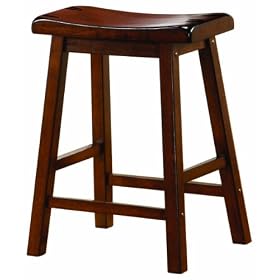 Coaster 29-Inch Dining Barstool, Walnut Set of 2 by Coaster Home Furnishings