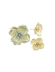 Nickel Free Sterling Silver Pendant & Earring Sets 14K Gold Plated Flower Set