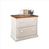 Kathy Ireland Home by Martin Furniture Southampton 2 Drawer Lateral Wood File Storage in Distressed Oyster