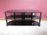 New 3 Tier Black Glass 32 to 60 LCD LED Plasma DLP TV Media Stand Samsung Sony Vizio Sharp