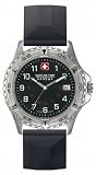 Swiss Military Hanowa Men's Jungfrau Black Dial Rubber Strap Watch #06-4053-04-007.R