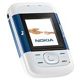 Nokia 5200 Unlocked Cell Phone with MP3/Video Player, MicroSD Slot--International Version with Warranty (Blue/White)