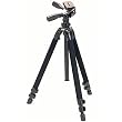 Slik Pro 400DX Tripod Legs - Black - with 3-Way Pan/Tilt Quick Release Head (Height 18.5 - 61", Maximum Load 9.9 lbs)