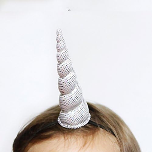 Unicorn Horn Headband (Sparkle Silver)