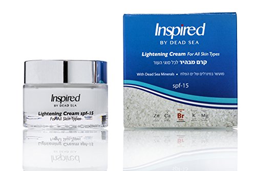 Inspired by Dead Sea Lightening Cream Bleaching Whitening Brightening Treatment for Discoloration,Freckles,Melasma,Pigmentation,Birth Marks,Age Spots 50 ml / 1.7 fl.oz