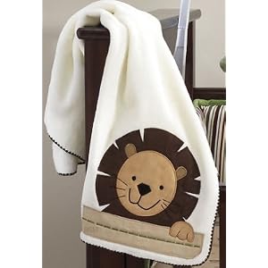 Bedtime Originals Baby Zoo Blanket - Chocolate