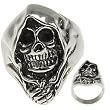 316L CASTING STAINLESS STEEL SKULL RING WIDTH: 28mm