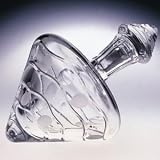 DECO 1 LITER 24% CRYSTAL TILTED DECANTER