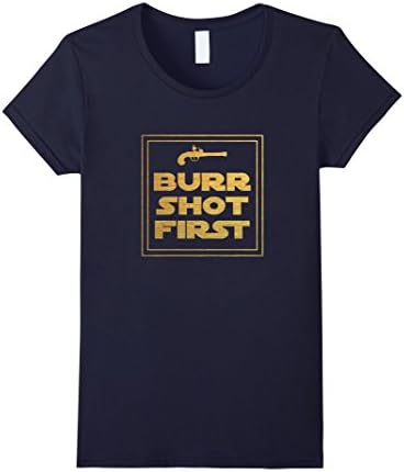 Women's Burr shot first t shirt Small Navy