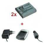 Chargeur + 2x Batteries NP-BG1 pour S...