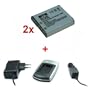 Chargeur + 2x Batteries NP-BG1 pour Sony Cyber-Shot DSC-HX20V, HX30, HX30V, N1, N2, T20, T25