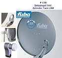 P178 Fuba Sat Spiegel DAA 780 78cm anth. inkl. Zehnder Twin LNB
