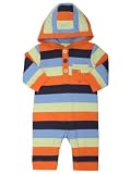 from M&Co Stripe hooded romper Stripe 0/3 MNTHS