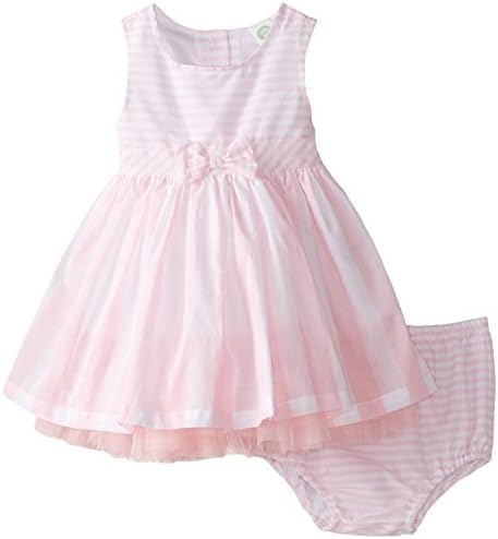 Little Me Baby Girls' Dress Set, Pink Stripe, 12 Months