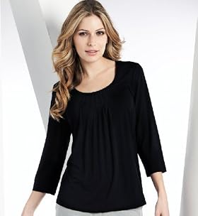 34 Sleeve Scoop Neck Top Marks and Spencer T435066