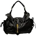 mala-bags - Black Hobo bag with love heart detail