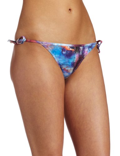 Volcom Juniors' Space Stain Tie Side Skimpy,Multi,Large Volcom Juniors' Space Stain Tie Side Skimpy,Multi,Large