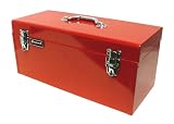 HOMAK RD00120920 20-Inch Steel Flat-Top Tool Box Red
