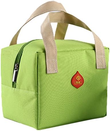 Insulated Cooler Waterproof Lunch Storage Picnic Carry Bag Portable Lunch Bag Green