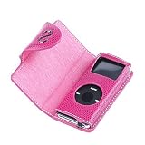Naztech Leather Case for iPod Nano 2GB / iPod Nano 4GB (Hot Pink).