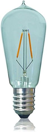 Edison Mills 614002 Vintage ST58 Antique Filament Light Bulb E26 40W 1800K