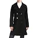 Phistic Women’s Double Breasted Wool Blend Pea Coat – Black 4