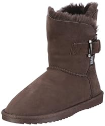 Warmbat Kangaroo Classic Short Belt chocolat KCSH4.11, Damen Stiefel, Braun (chocolat), EU 37