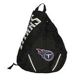Tennessee Titans NFL Football Team Sling Shoulder Sports Bag / Athletic Backpack - Black (Size: one size)