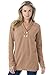 Roamans Women's Plus Size Double Button Sherpa Fleece Tunic