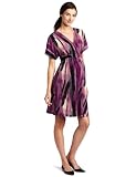 Three Seasons Maternity Women's Print Kimono Surplice Dress