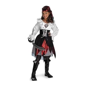 Pirate Lass Child Costume Size 10.5-12.5