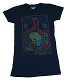 Omni Peace Junk Food Brand Vintage Style Soft Juniors Babydoll T-Shirt
