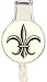 Cream Fleur De Lis Everything Purse Hanger Handbag Hook Retractable Folding