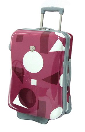 International Traveller Shiny Eclipse Polycarbonate 26.5" Wheeled Suitcase