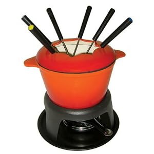 Le Cuistot Fondue Set 6.25 Inches - Orange by 