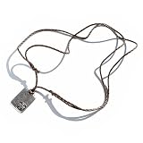 Surfer Dude Cross Embossed Dogtag Men's Necklace