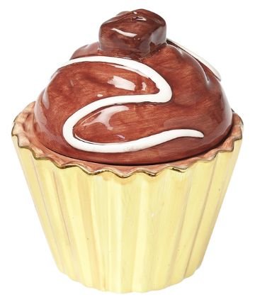 Cute Chocolate Truffle Cupcake Trinket Box