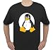 Tux the Linux penguin shirt, Black