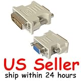DVI Male 24+5 (DVI-I) to VGA Female Adapter